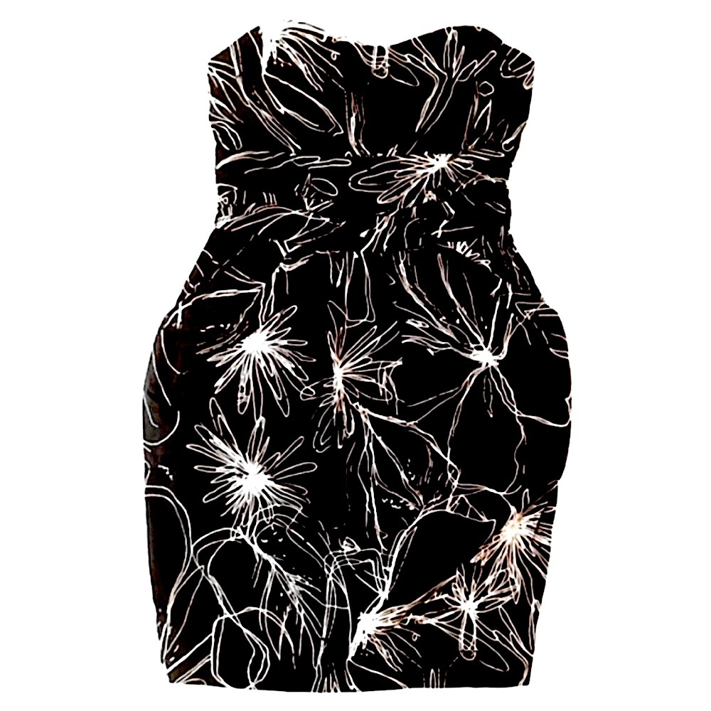Snap Brand Strapless Mini Dress with Pockets